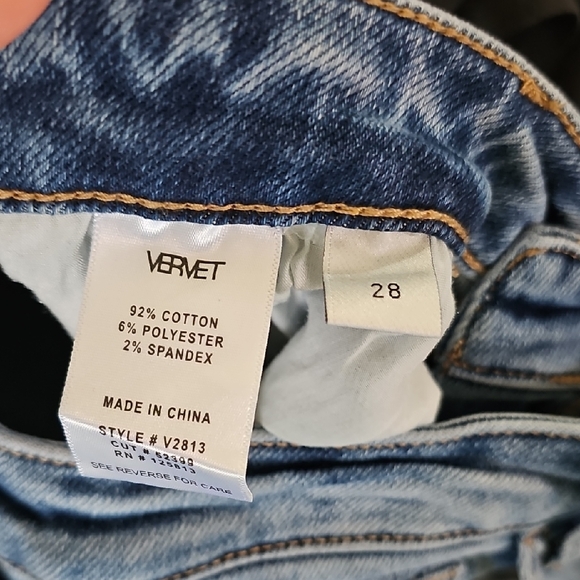 Vervet Medium Wash High Waisted Flare Leg Jeans Womens Size 28 - Picture 7 of 7